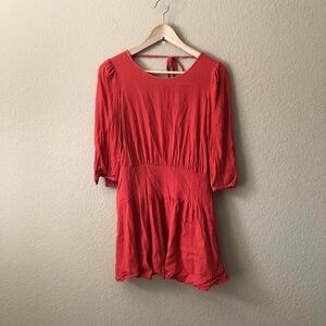 UO Kimchi blue cinched waist tie back mini dress